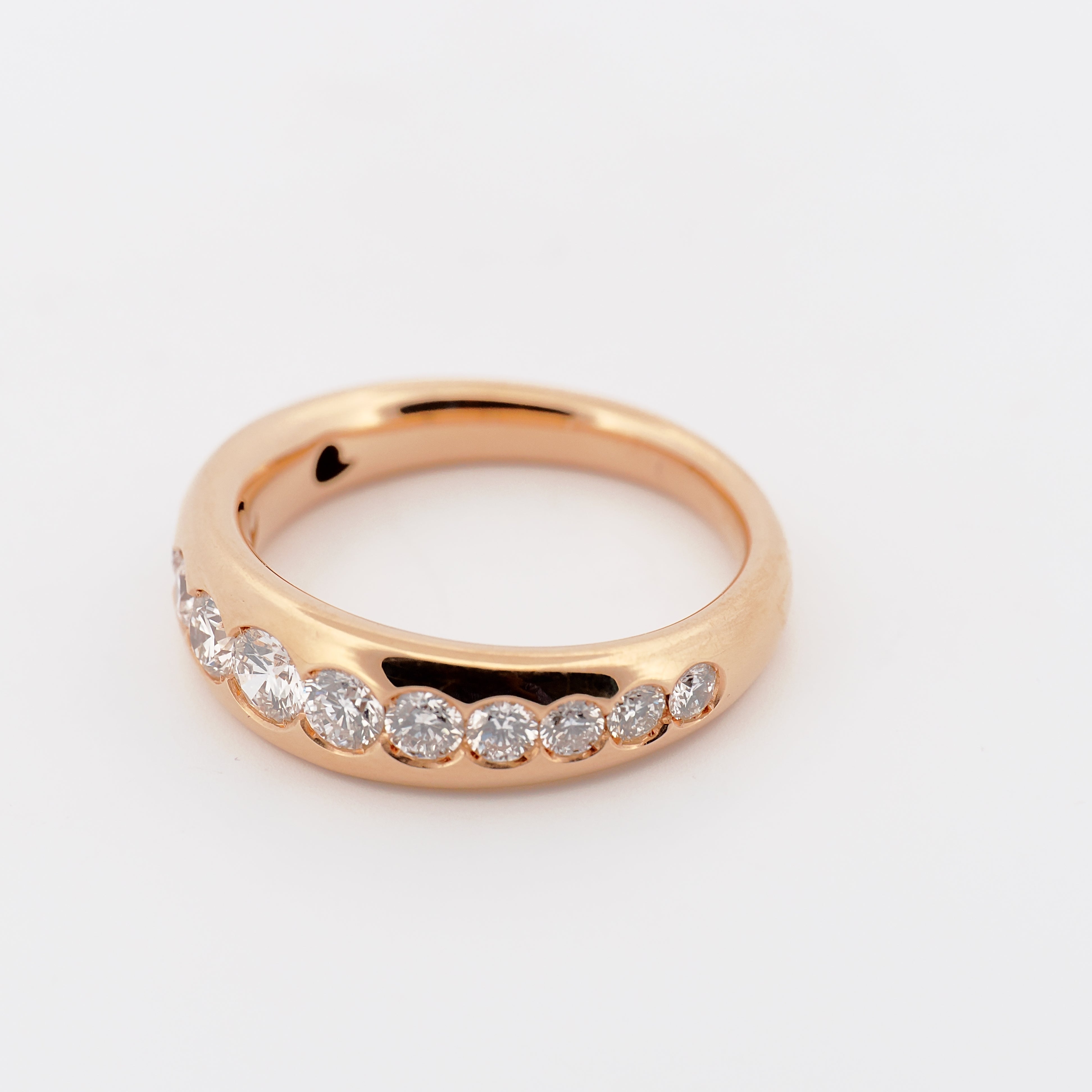 Ring Roségold mit Diamanten