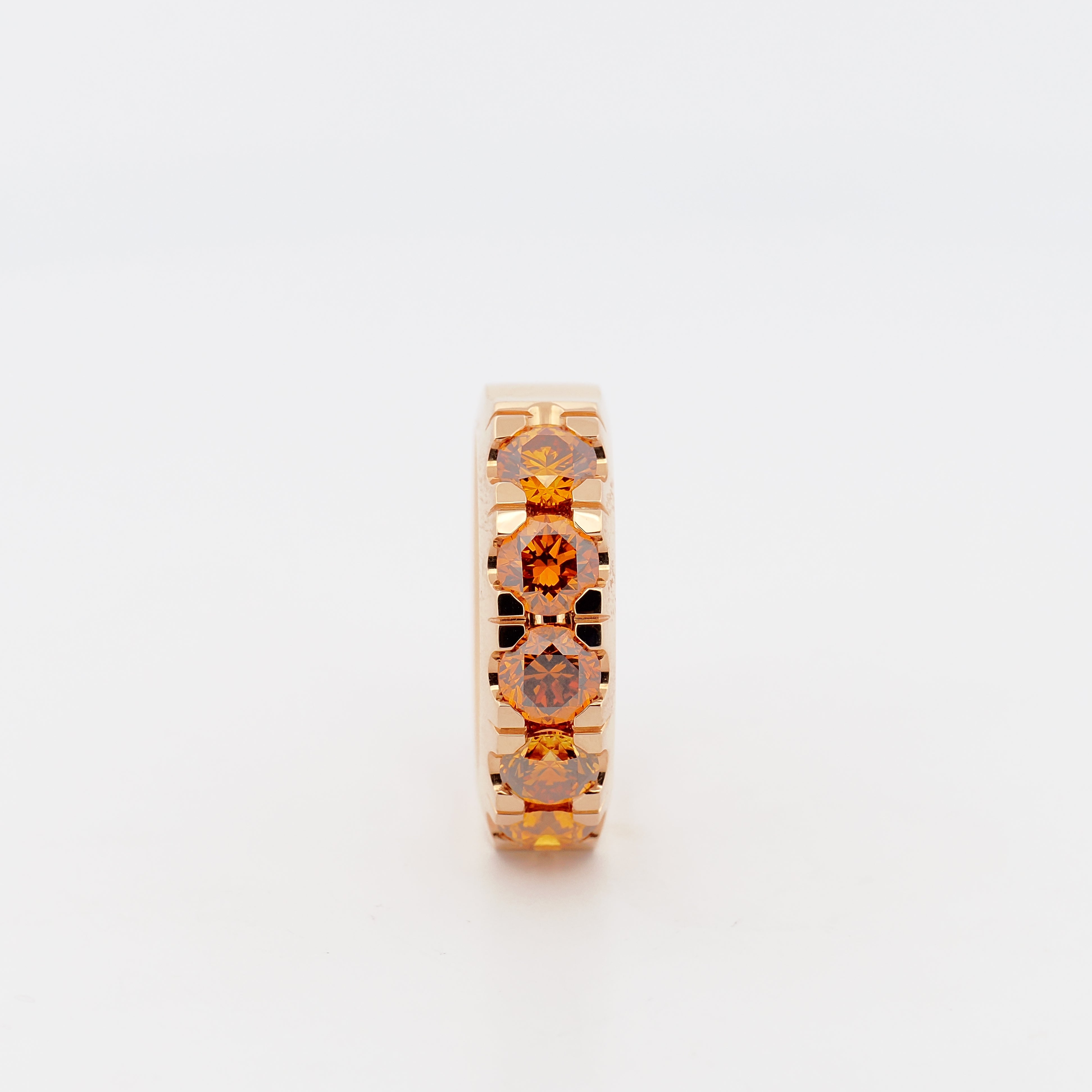 Ring Roségold mit Orange Fancy Diamonds (2024)