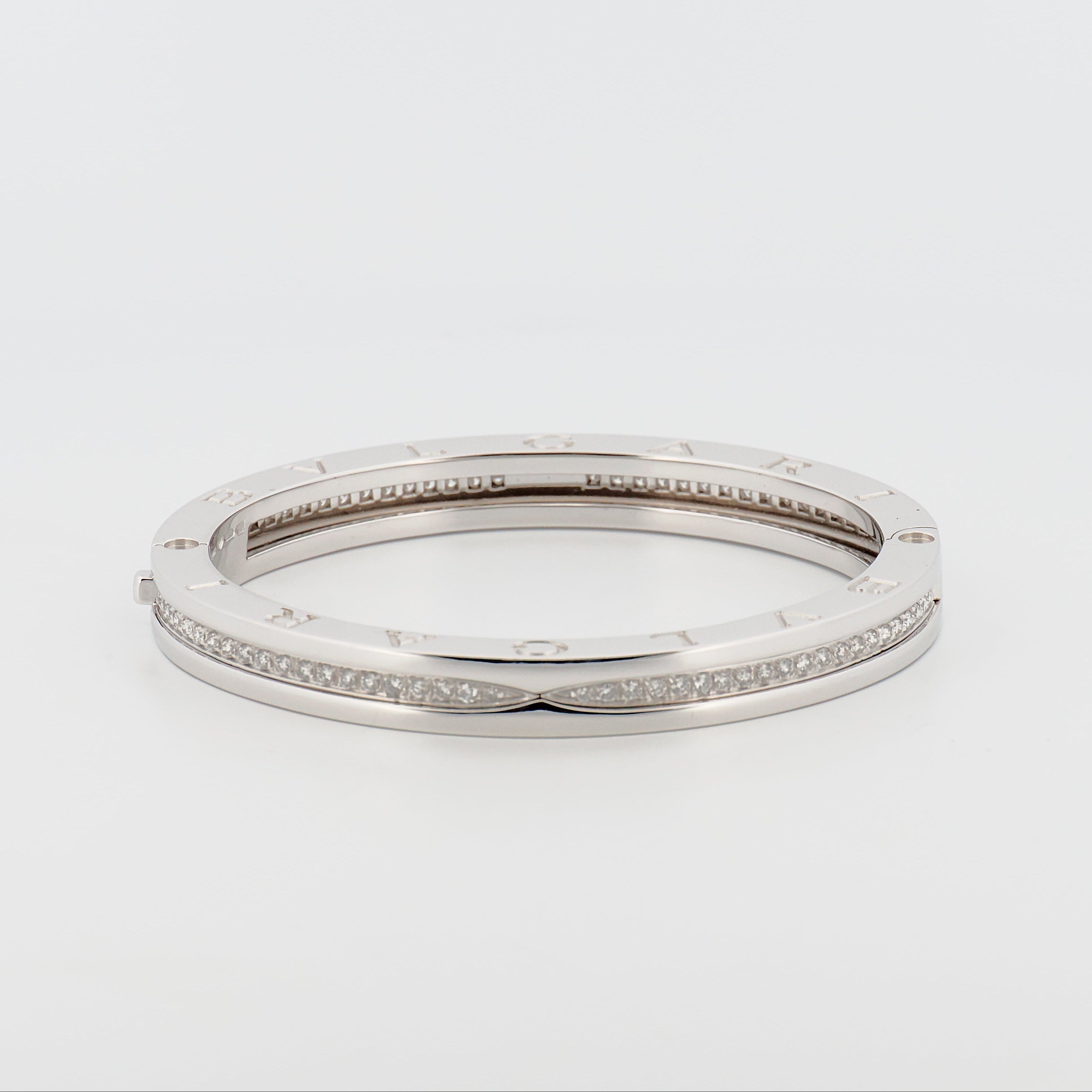 B.zero1 Armreif mit Diamanten in 750 Weißgold