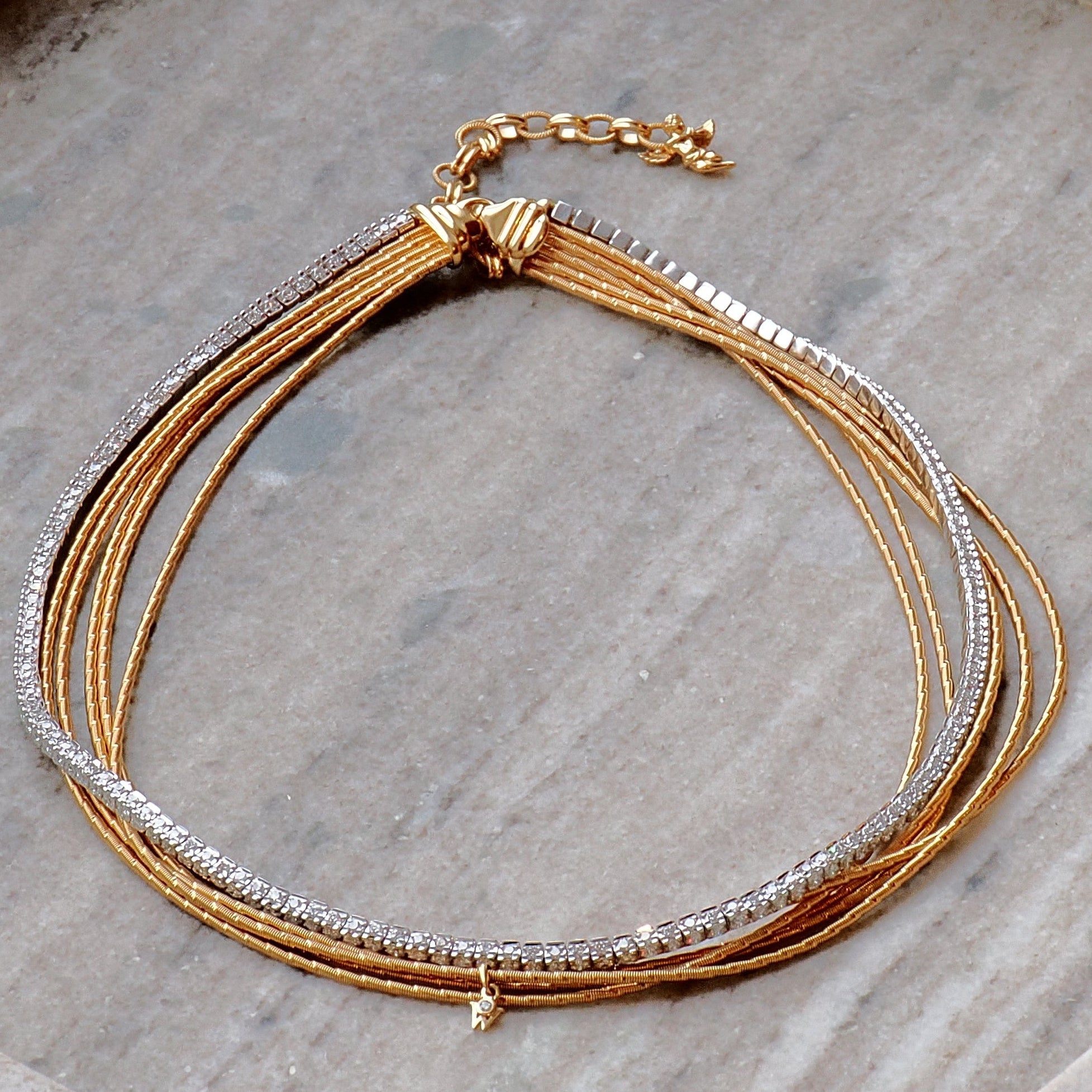 Wellendorff Collier "Wahre Liebe" 18K Gelbgold mit Brillanten