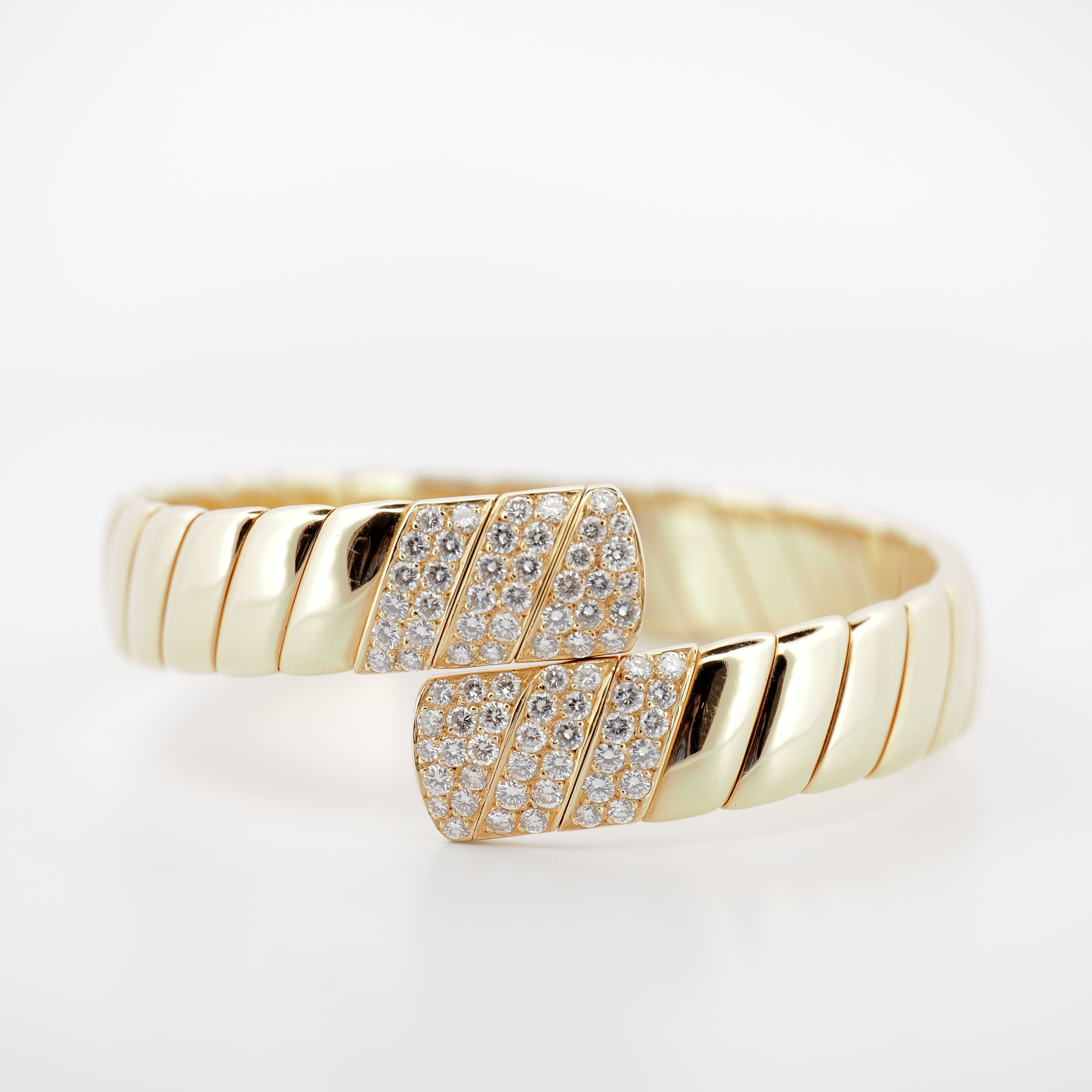 Cartier - Vintage Armreif mit Brillanten in 18K Gelbgold - [product_sku]
