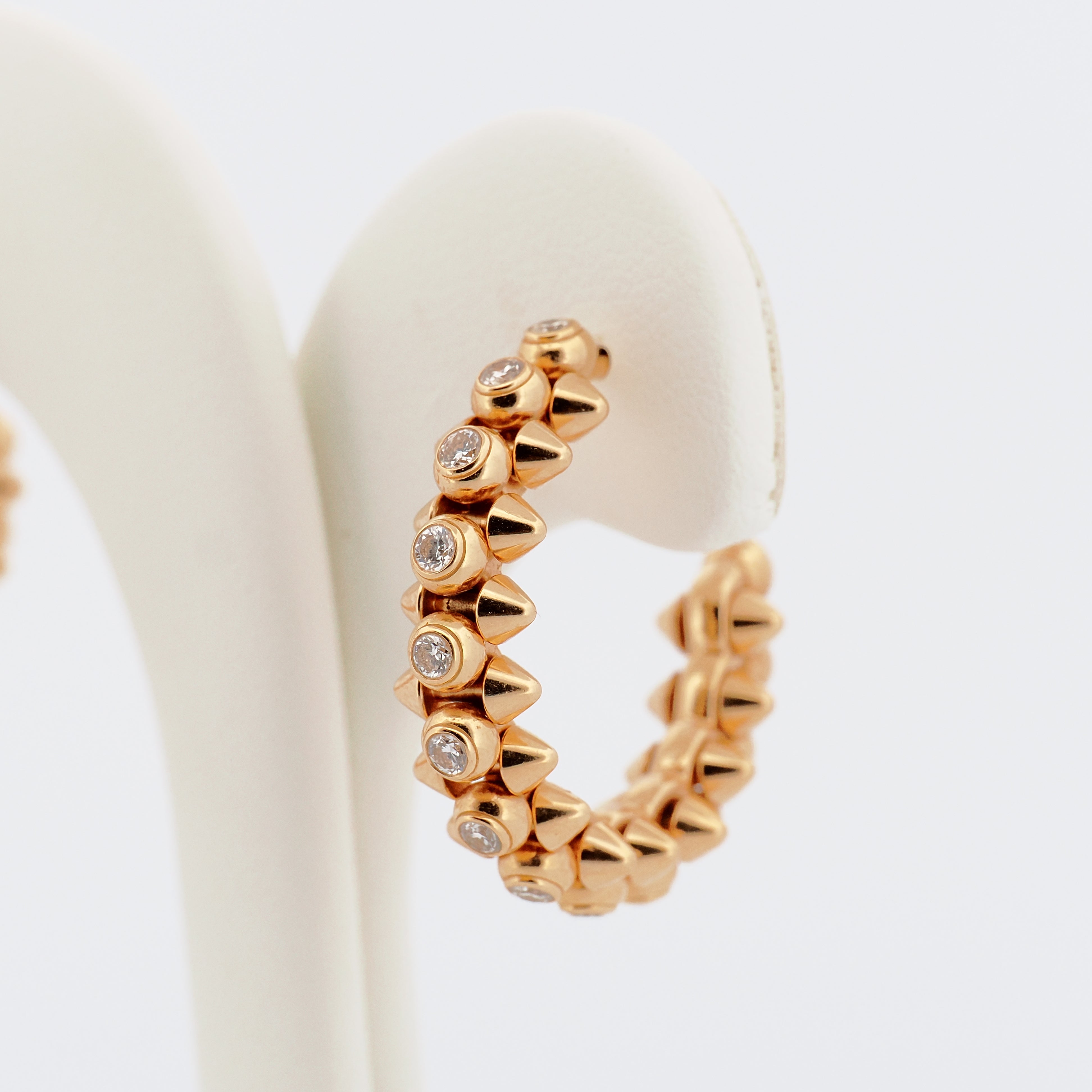 Clash de Cartier Creolen, 18K Gelbgold mit Diamanten (Gr.M)