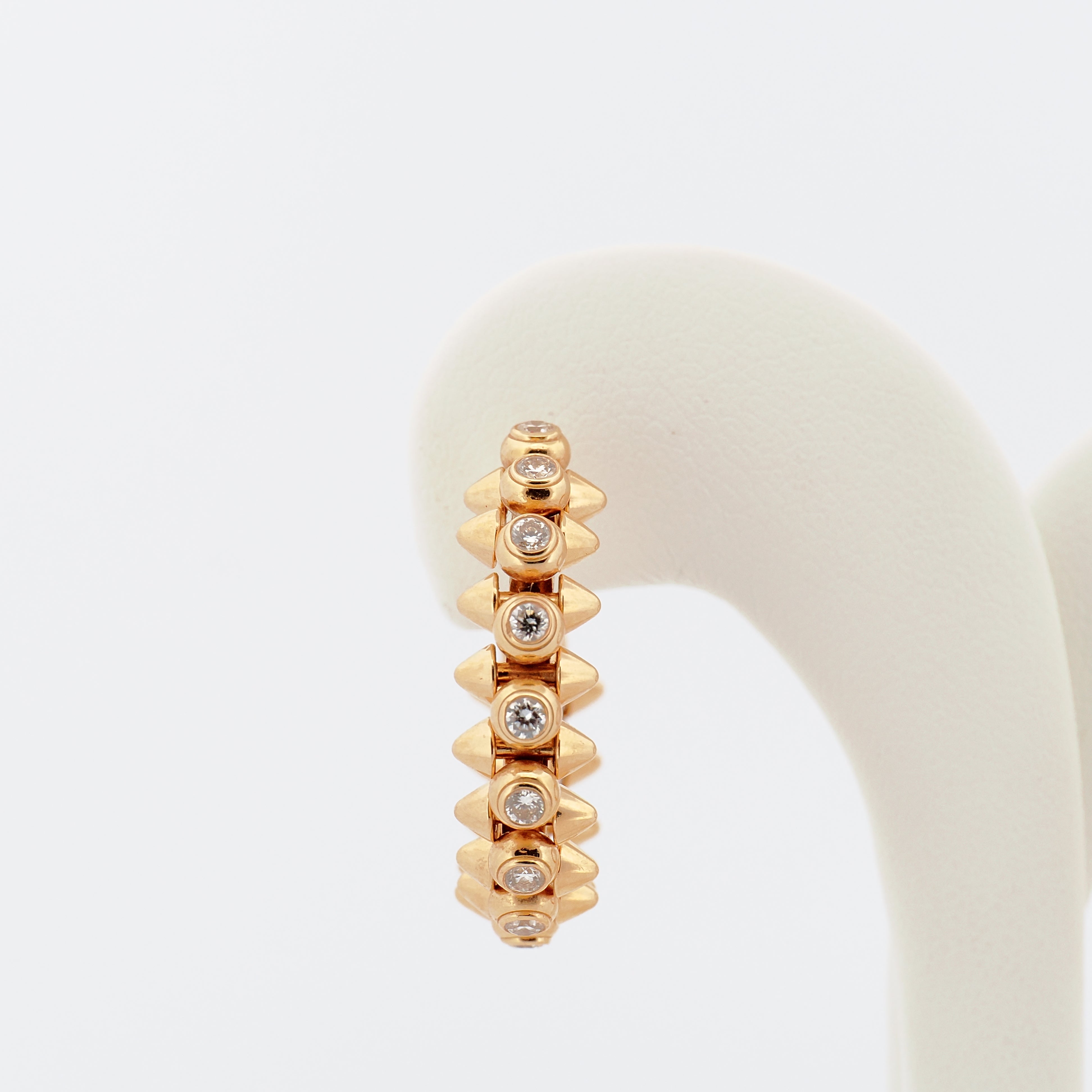 Clash de Cartier Creolen, 18K Gelbgold mit Diamanten (Gr.M)