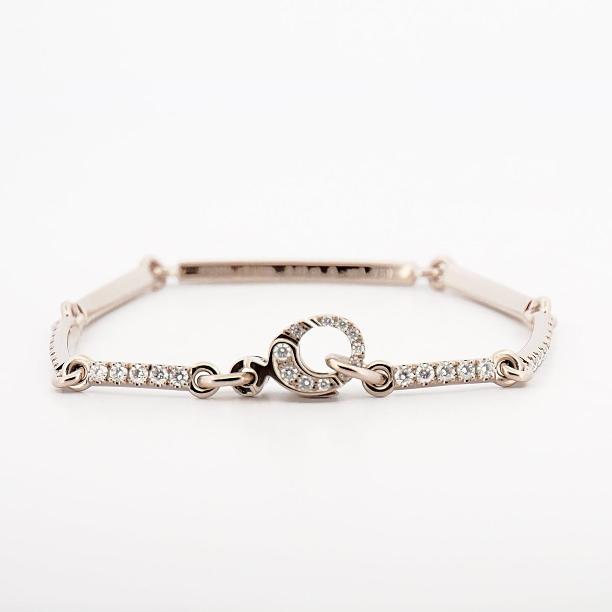 Armband LINE Brillanten 18K Weißgold