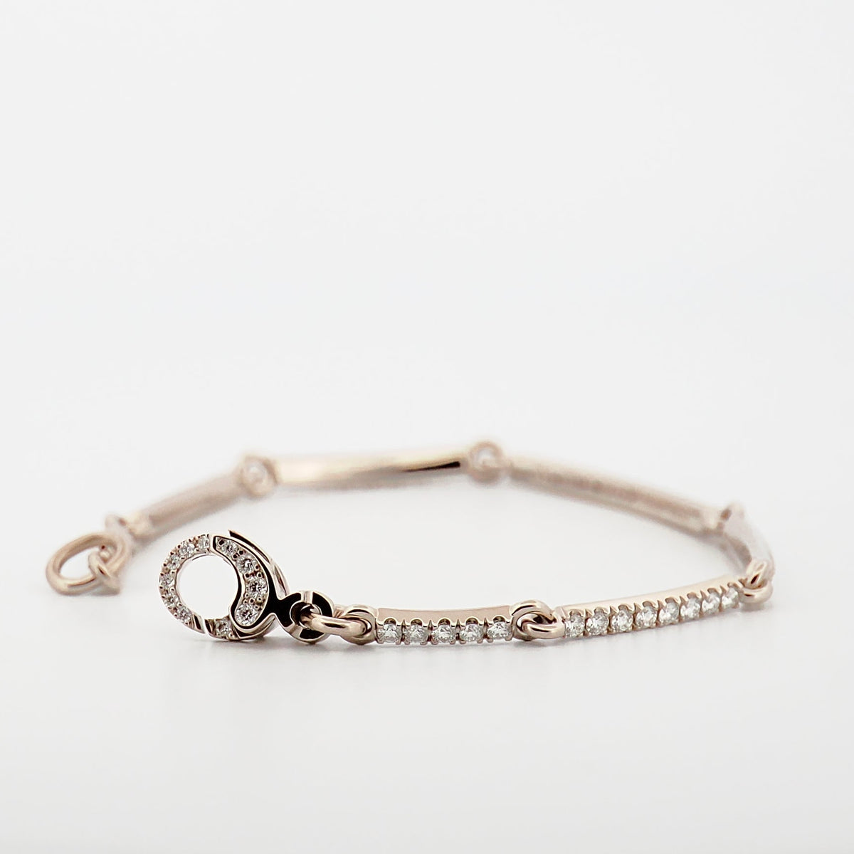 Armband LINE Brillanten 18K Weißgold