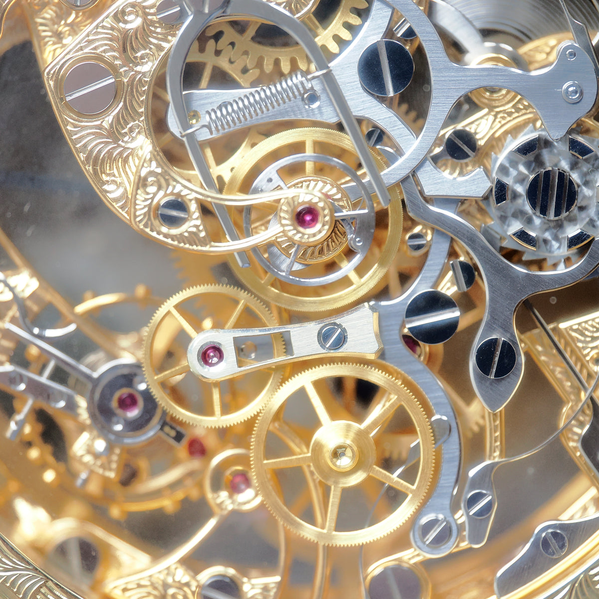 Louis Brandt Rattrapante Taschenuhr ca. 1984 Nr. 28/63