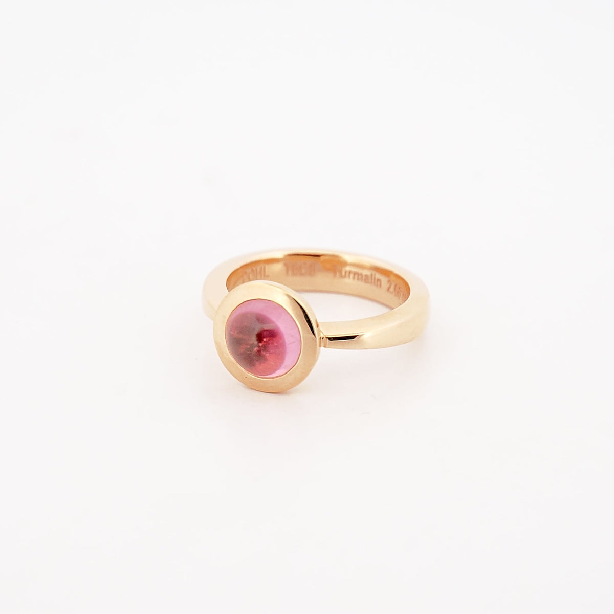 Ring in Roségold mit rosa Turmalin