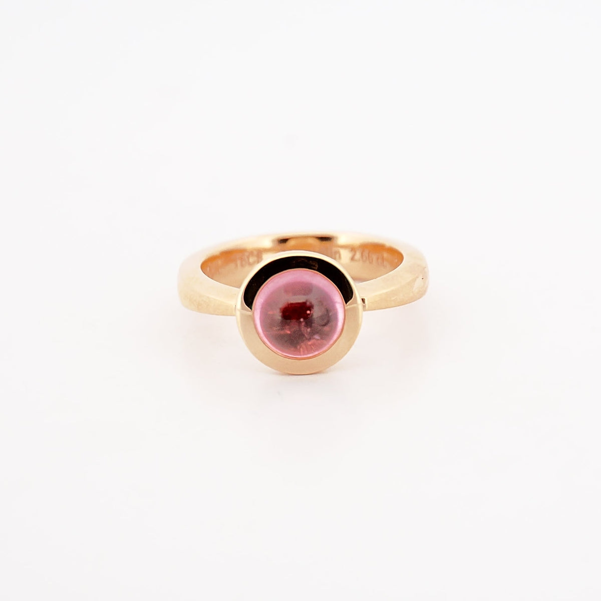 Ring in Roségold mit rosa Turmalin