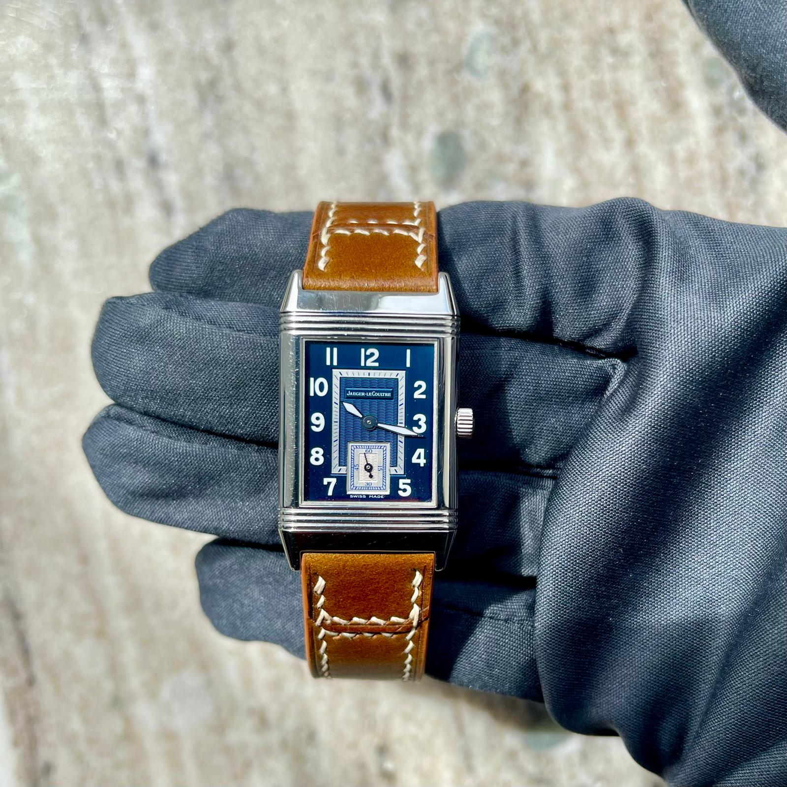 Jaeger LeCoultre - Reverso Classique Latitude / very rare / 2nd steel strap / ca. 2003 - [product_sku]