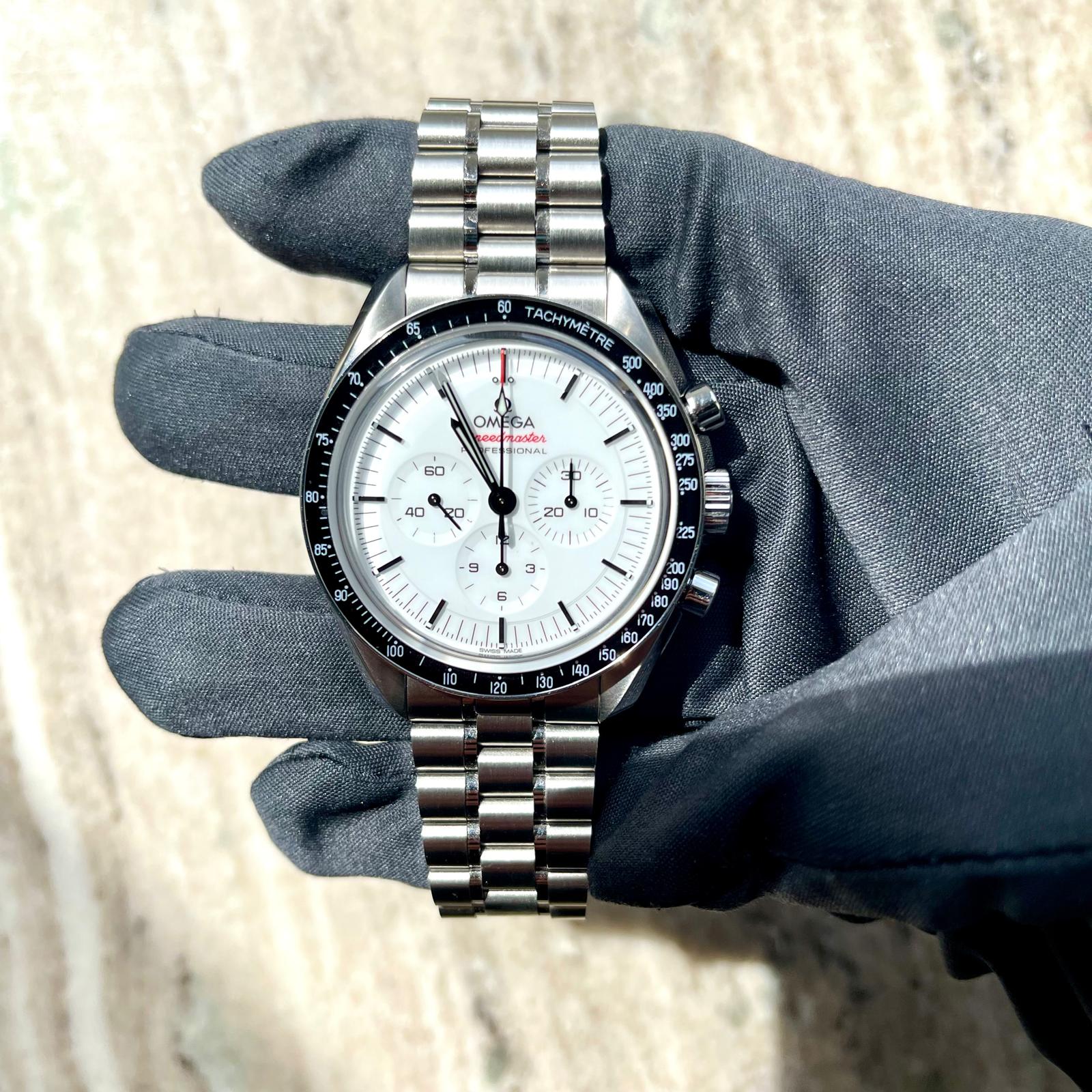 Omega - Speedmaster Moonwatch Professional White / Full Set / very good condt. - [product_sku]