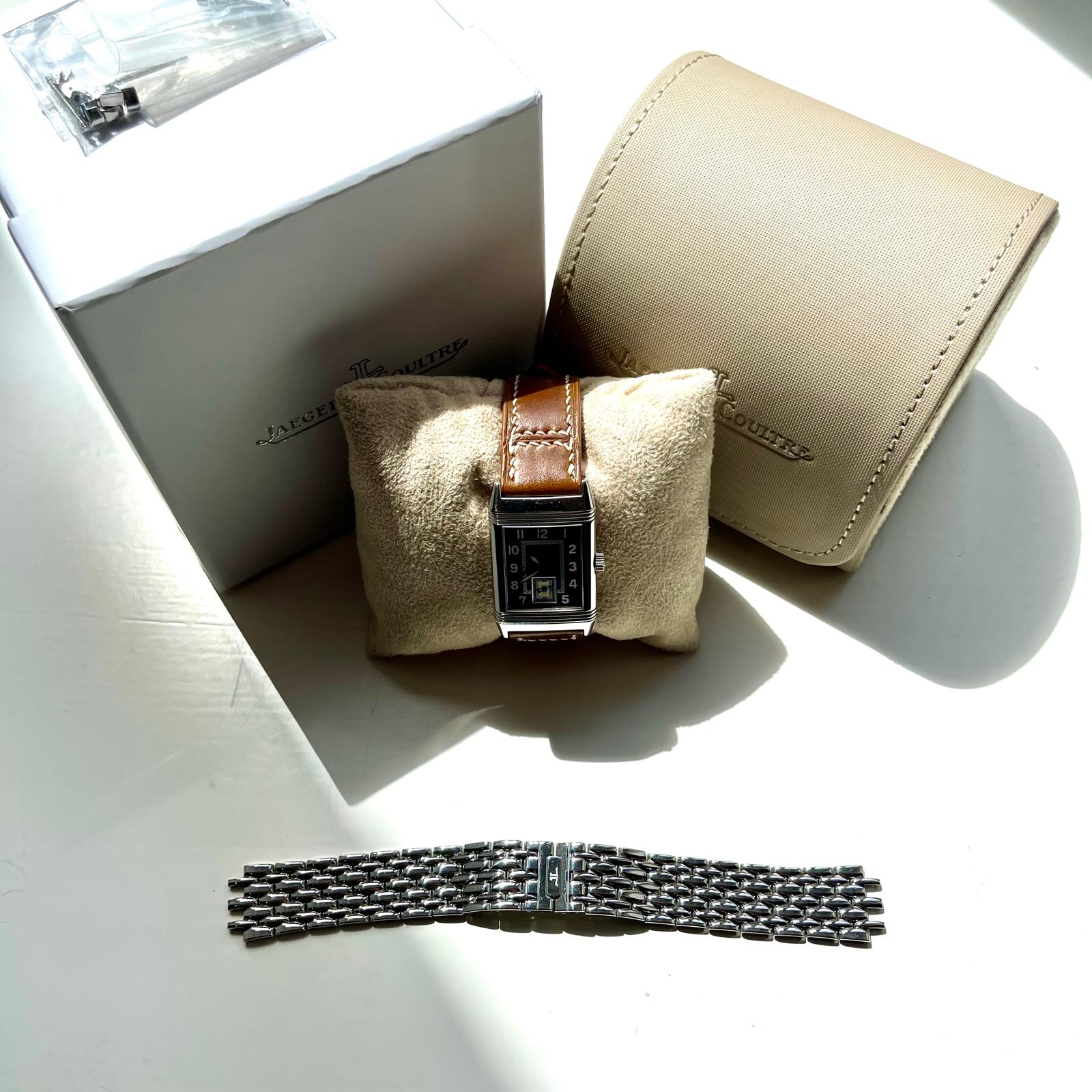 Jaeger LeCoultre - Reverso Classique Latitude / very rare / 2nd steel strap / ca. 2003 - [product_sku]
