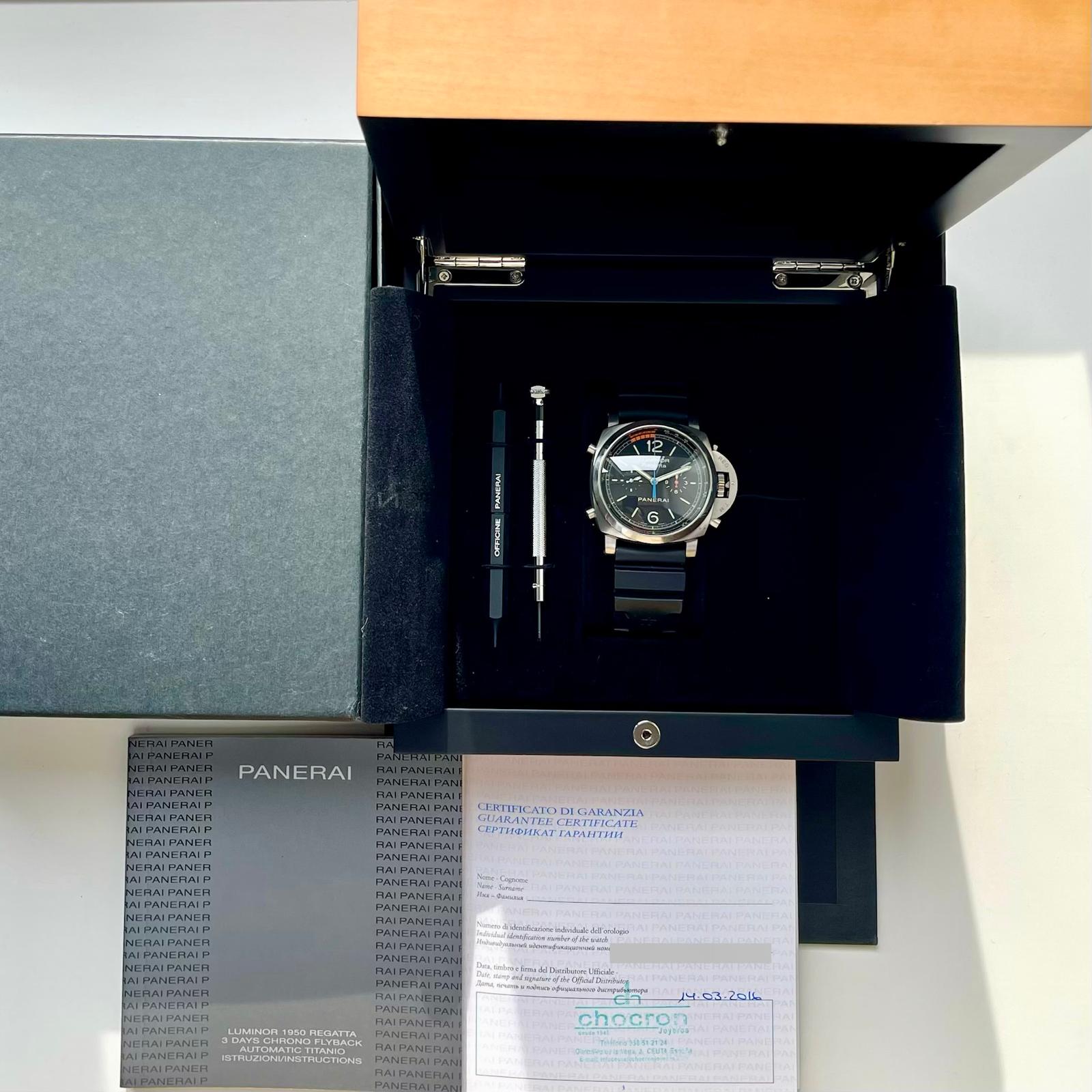 Panerai - Luminor 1950 Regatta 3 Days Chrono Flyback / Full Set / very good condt. / 2016 - [product_sku]