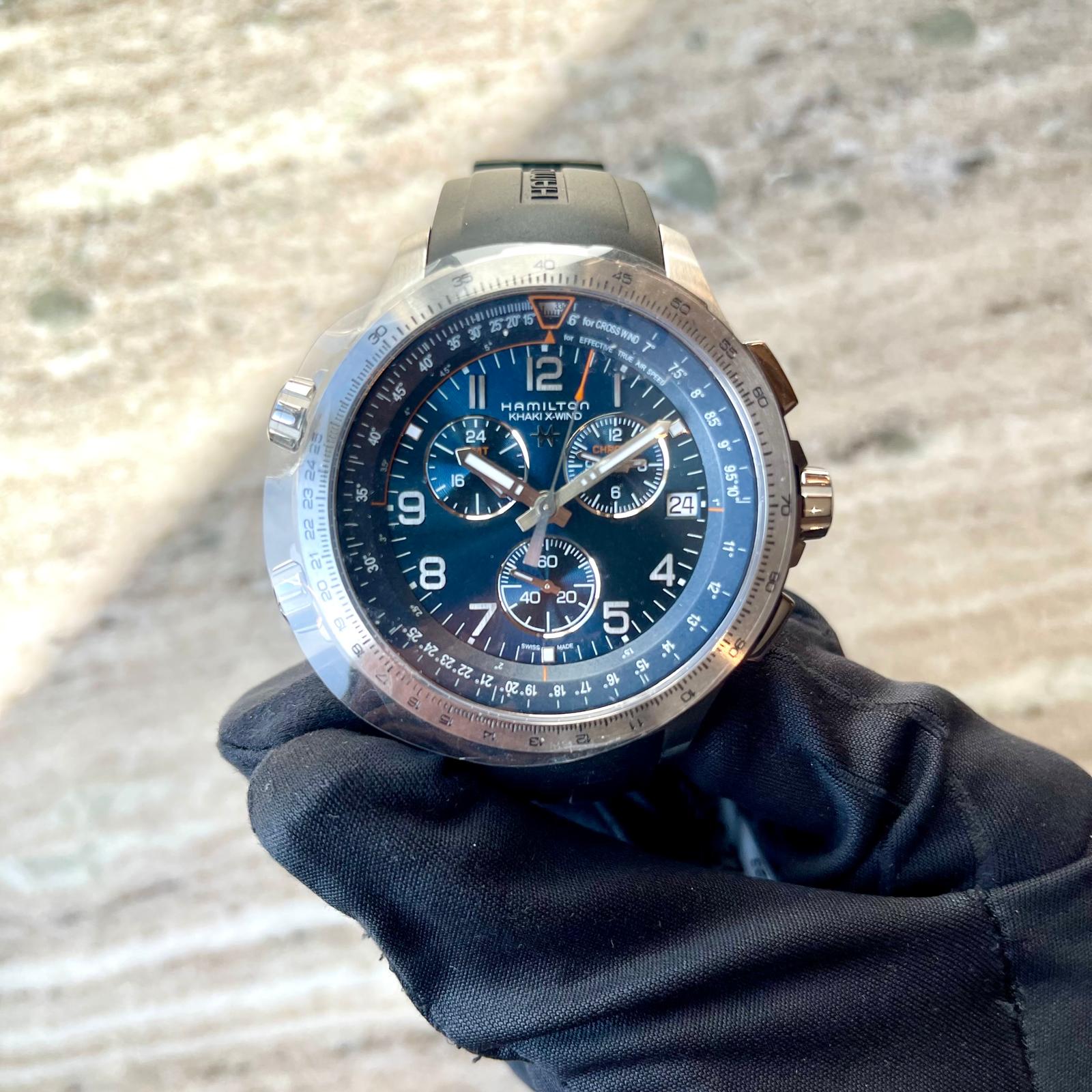 Hamilton - Hamilton X-wind Gmt Chrono Quartz Khaki Aviation  - [product_sku]