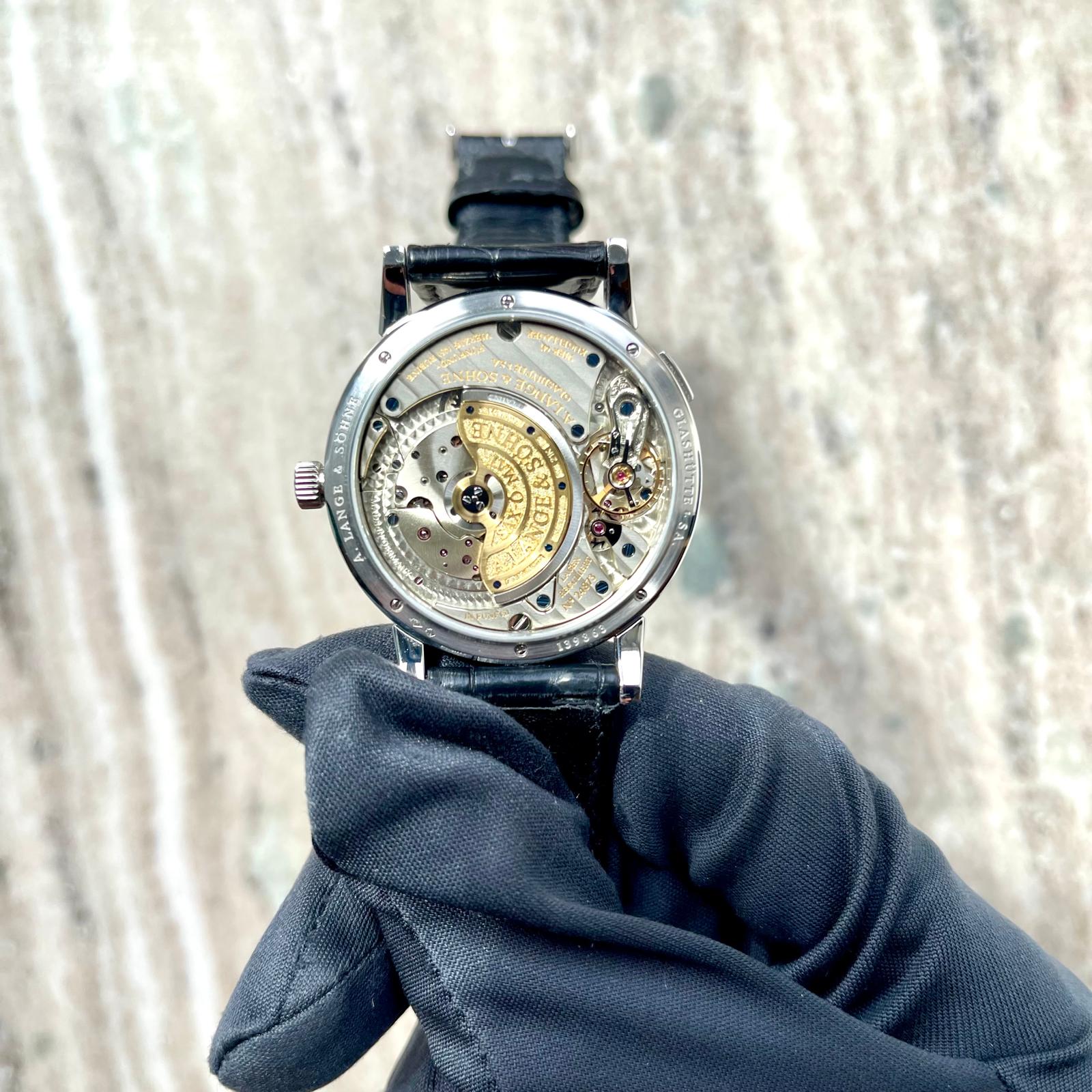 A. Lange & Söhne - Langematik Sax-O-Mat 950 Platin full set / very good condt. / Lange service '25 / 2000 - [product_sku]